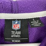 NFL  Team Apparel Size Large Jacket Vikings Purple Zip Up Hoodie Outerwear‎ Photo 2