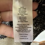 Talbots Long Black White Tweed Print Sweater Cardigan Size Large Old Money Photo 5