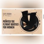 Cape Robbin NEW Black  Pointed Toe Booties Heels Dressy Sock Boots Ankle Boots 8 Photo 6