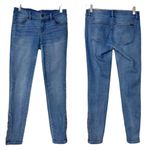 White House | Black Market WHBM The Skinny Zip Ankle Medium Blue Wash Women's 0 Photo 10