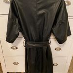 Pretty Little Thing Black Button Leather Dress Photo 3