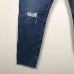 Levi's NEW Premium Wedgie High Rise Tapered Leg Frayed Hem Blue Jeans Women's 30 Photo 2