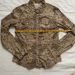 Axes Femme Tan floral snap western shirt with a boho vibe Size M Photo 6