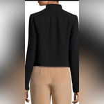 Rachel Roy RACHEL Black Mock Neck Moto Jacket Blazer, Size 4 Photo 1