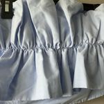 DO+BE  Sky Blue Strapless Ruffle Top Size Large Photo 1