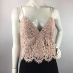 Jenny Yoo  'Pippa' Blush Lace Spaghetti Strap Top Photo 1