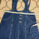Cloud Ten  Blue Denim Overall Casual Cotton Mini Dress Women’s Size large Photo 7