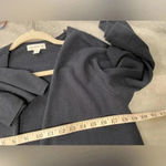 Susan Graver  Navy Blue Open Front Knit Cardigan Short Kimono Sleeve Size M Photo 10