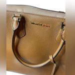 Michael Kors Adele Large Brown Leather Satchel Bag Purse Photo 2