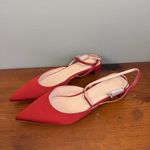 Club Monaco  Club Ambrah Low-heel In Red Flats Size US 6 EU 36 ITALY‎ Photo 5