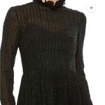 Mac Duggal  49627 Long Sleeve Embroidered Midi Dress Black Size 0 UB Photo 5