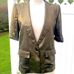 BCBG Maxazria Foley gold metallic blazer Photo 5