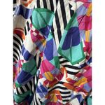 Gay Boyer High Waisted VTG Floral Multicolor Cropped Elastic Band Pants 14 READ Photo 6