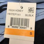 Hula Honey  Bikini Bottoms Blue Black Tiger Print‎ Swimsuit [Size Small] NWT Photo 2