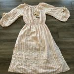 Love Shack Fancy Rare Pink Isla Midi Embroidered Boho Dress Photo 1