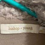 Bishop and Young  grey sherpa cardigan jacket lined size M Photo 4