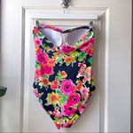 Ralph Lauren Lauren  Floral Swimsuit One Piece Strapless 6 Photo 4