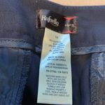 Rafaella Stylish navy blue Cropped Pants with Buckle Detail Photo 9