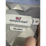 Vineyard Vines Shirt 00 Gray White Button Up Long Sleeve Plaid Casual Womens Photo 2