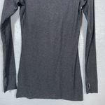 Lululemon Women 4 Dark Gray Every Yogi Long Sleeve Shirt Reversible Thumbholes Photo 5