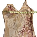 Bicici Designer Beaded Halter Gown Formal Embroidered Champagne Gold & Shawl Size 4 Photo 8