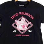 True Religion Buddha World Tour 2002 Los Angeles Black V-neck Tee Size Large Photo 2