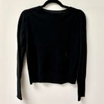 Vince  100% Cashmere Long Sleeve Scoop Neck Cropped Sweater Black Women's Size M Photo 1