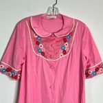 Vintage 1960’s JCPenny Pink Embroidered Night Robe Dress Size M Photo 1
