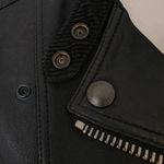 Burberry Brit Biker Jacket in Black Lambskin Leather Size 4 Photo 5