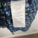 Madewell  Crinkle Georgette Mini Dress in Floral Blue Large Photo 8