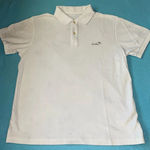 ARNOLD PALMER signature polo short sleeve vintage golf shirt side splits size S White Photo 0