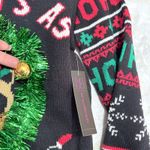 Grumpy Cat Funny 3D Ugly Christmas Women Sweater size XS/S Whimsical Holiday Black Photo 6