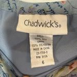 Chadwick's Y2K 6 Silk Blue Skirt Floral Cottage Romantic Fairy Coquette Ballet Photo 7