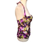 Victoria's Secret Tankini top Swimsuit halter Size 34D Floral Tie Dye Photo 2