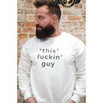 NWOT Celestial Bodiez Street collection this fuckin guy unisex sweatshirt size White Photo 6
