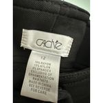 Cache Dress Pants Trousers Size 12 Black Flare Bottom Silver Hardware Photo 1