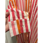 Beach Riot  Alexa‎ Coverup Sunset Pink Red Striped Button Front Petite Large Photo 3