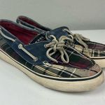 Sperry  Top sider blue plaid boat shoes women’s size 6.5 Photo 0