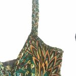 Moa Moa new  [McM] ❤︎ Sharkbite Hem Print Braided Strap Cami ❤︎ Mixed Green Print Photo 2