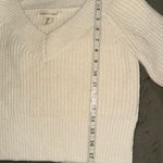 Happily Grey V neck sweater size Teen L cream color White Size L Photo 6