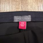 Vince Camuto NWT Plus Size Slim Fit Flare Pants Black 14W Style #: 92622317 Photo 2