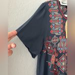 Andrée Embroidered Andree Grey Dress SZ Small Photo 3