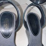 Coach Vintage Tawney Wedge Espadrilles Platform Y2K Sandals Monogram Blue Denim Photo 13