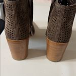 1. State  Dark Brown Perforated Ankle Booties Photo 8