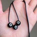Handmade 8 ball grunge funky unisex necklace🎲8️⃣🖤 Photo 7