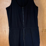 Athleta  Expedition Dress Black Size 8 Tank Zip Front Pockets‎ Athleisure Photo 0