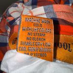 Olde School Skirt Reversible Plaid Navy Blue Y2K Preppy Boho Academia Mini Sz 10 Orange Photo 6