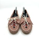 Minnetonka Pink/ Blush Beaded Tassel Moccasins Women's 9 US Photo 3