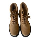 Naturalizer  Women Tan Suede Lug Moto Biker Lace-up Ankle Boots Booties 7 LKNW Photo 2