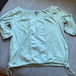 American Eagle  Green Boho Top Photo 0
